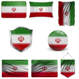 وکتور پرچم ایران در حالت های مختلف