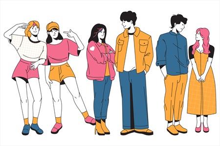 وکتور مدل های جوان