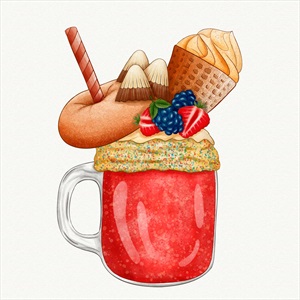 وکتور بستنی لیوانی