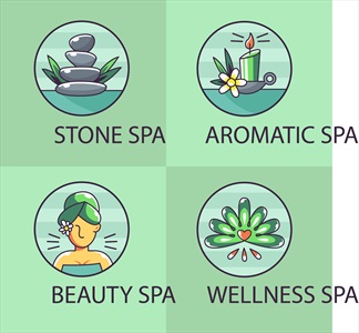 وکتور لوگوهای مربوط به آب درمانی