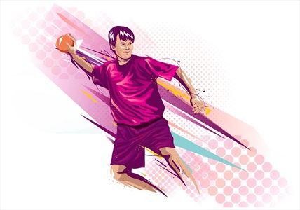 وکتور ورزشکار هندبال
