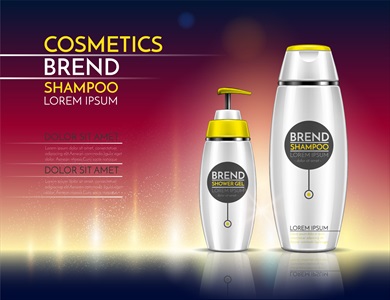 وکتور تصاویر تبلیغاتی شامپو کراتینه