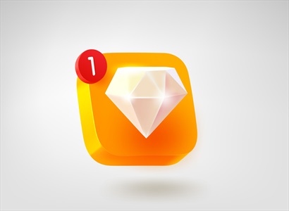 وکتور الماس برای طراحی بازی
