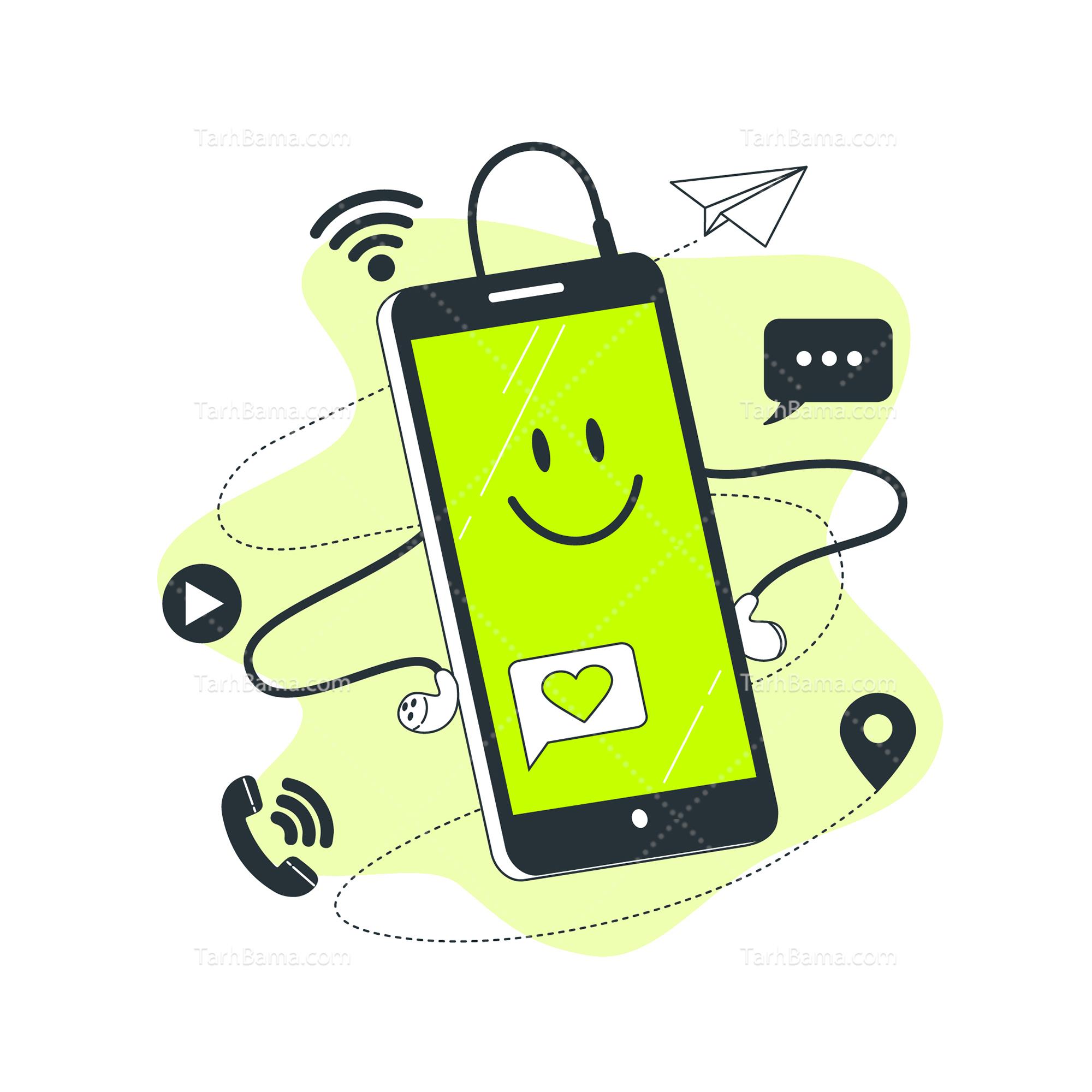 وکتور فضای مجازی