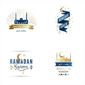 وکتور نشان های ماه رمضان
