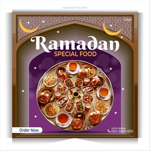 قالب پست اینستاگرام ماه رمضان