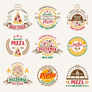 وکتور لوگوهای پیتزا