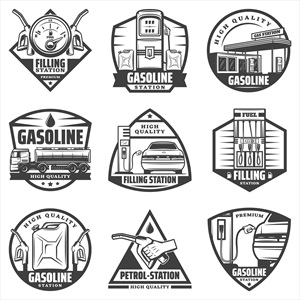 مجموعه لوگوی پمپ بنزین