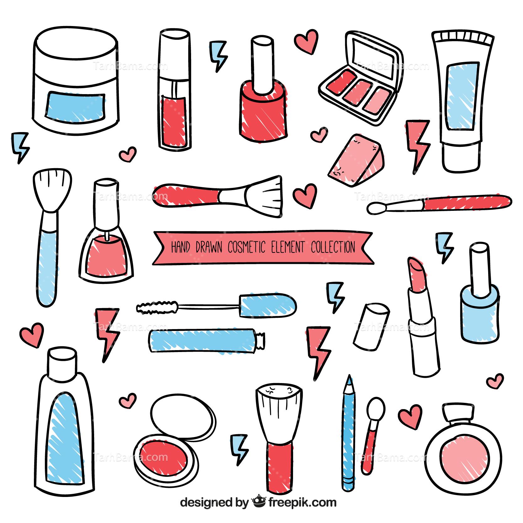 وکتور لوازم آرایشی