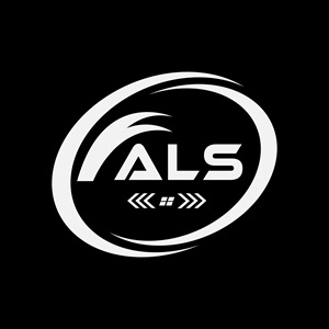 وکتور قالب لوگوی انتزاعی با حروف als